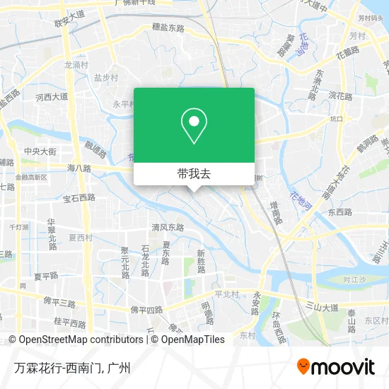 万霖花行-西南门地图
