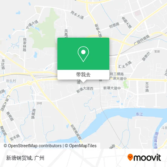 新塘钢贸城地图