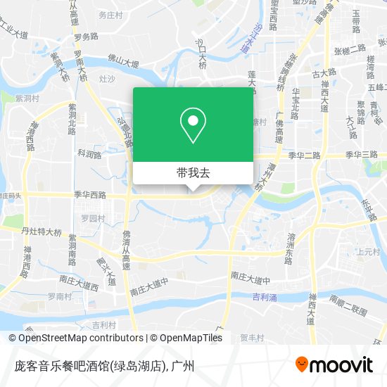 庞客音乐餐吧酒馆(绿岛湖店)地图