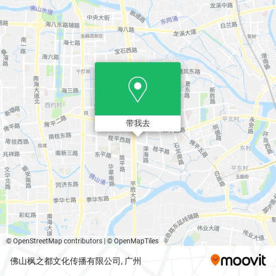 佛山枫之都文化传播有限公司地图