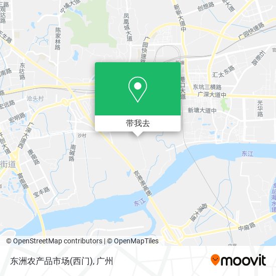 东洲农产品市场(西门)地图