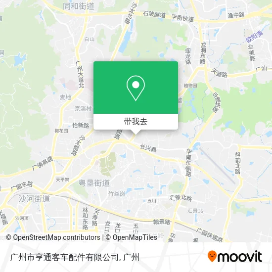 广州市亨通客车配件有限公司地图