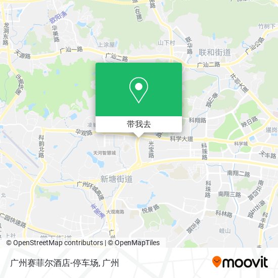 广州赛菲尔酒店-停车场地图