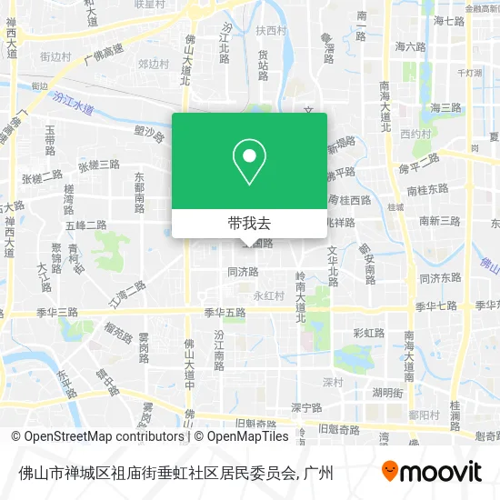 佛山市禅城区祖庙街垂虹社区居民委员会地图