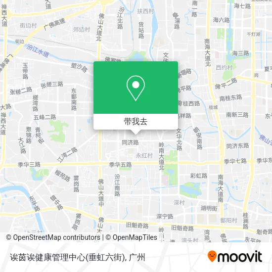 诶茵诶健康管理中心(垂虹六街)地图