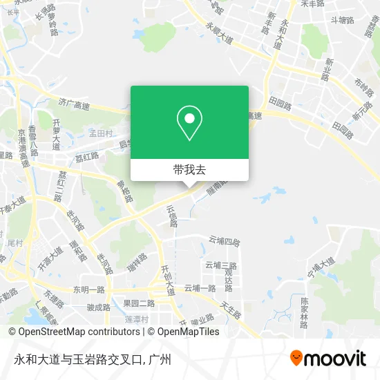 永和大道与玉岩路交叉口地图