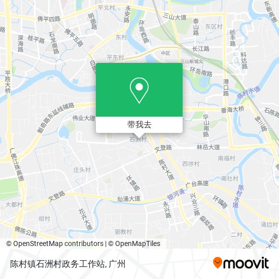 陈村镇石洲村政务工作站地图