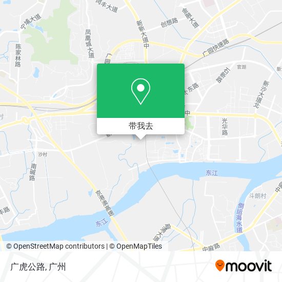 广虎公路地图