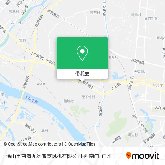 佛山市南海九洲普惠风机有限公司-西南门地图