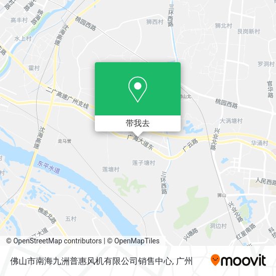 佛山市南海九洲普惠风机有限公司销售中心地图
