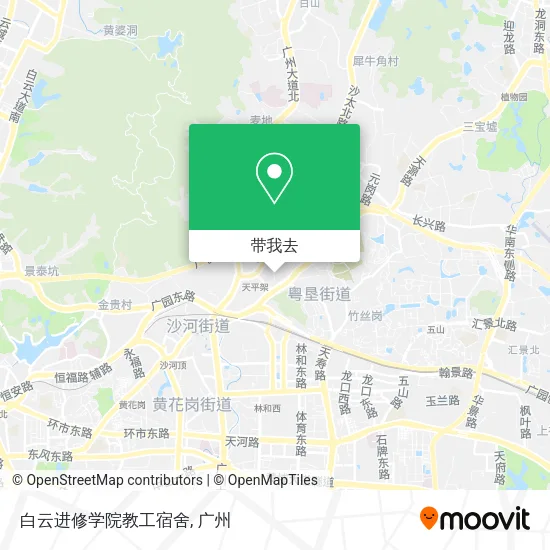 白云进修学院教工宿舍地图