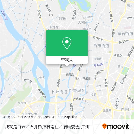 我就是白云区石井街潭村南社区居民委会地图