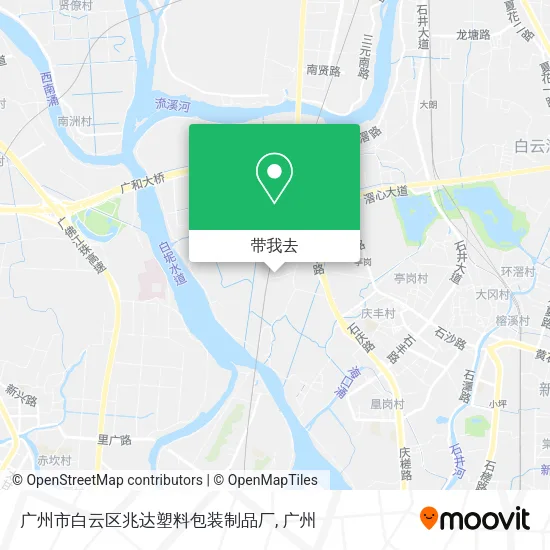 广州市白云区兆达塑料包装制品厂地图