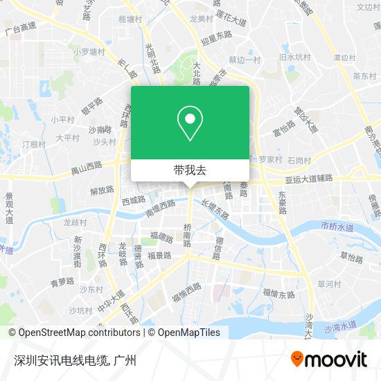 深圳安讯电线电缆地图