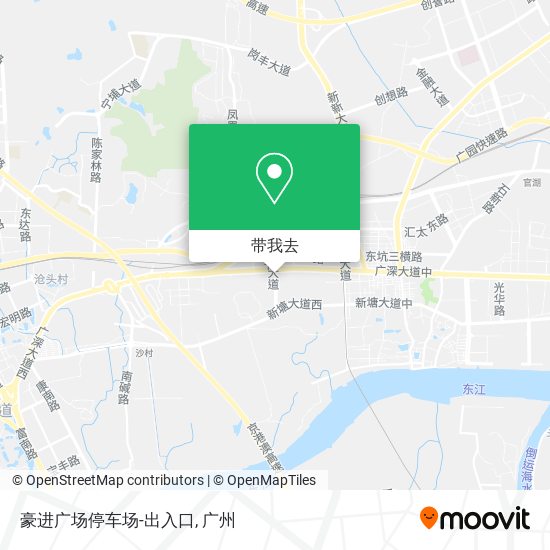 豪进广场停车场-出入口地图