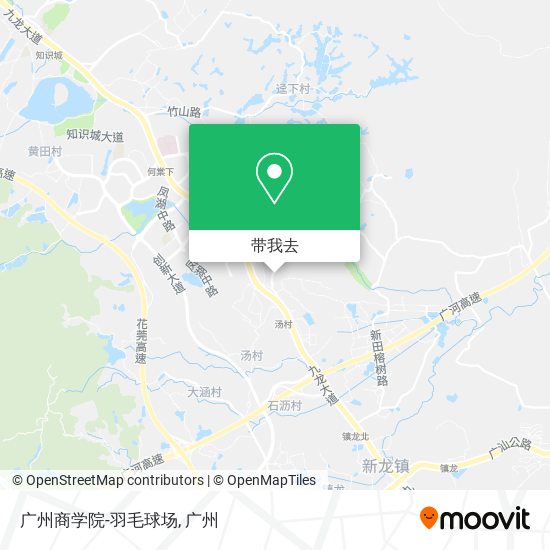 广州商学院-羽毛球场地图