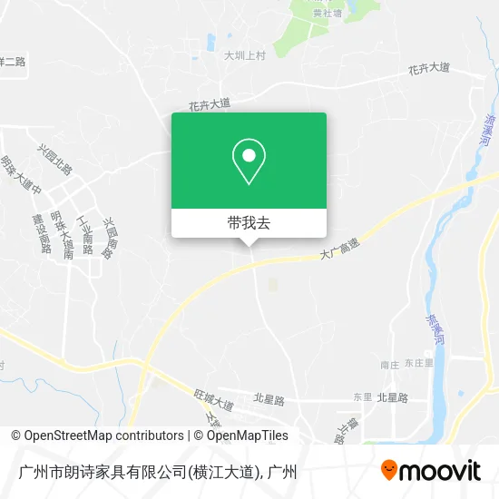 广州市朗诗家具有限公司(横江大道)地图