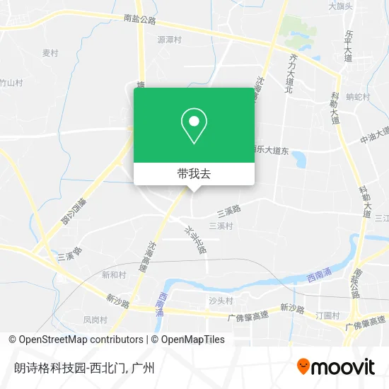 朗诗格科技园-西北门地图