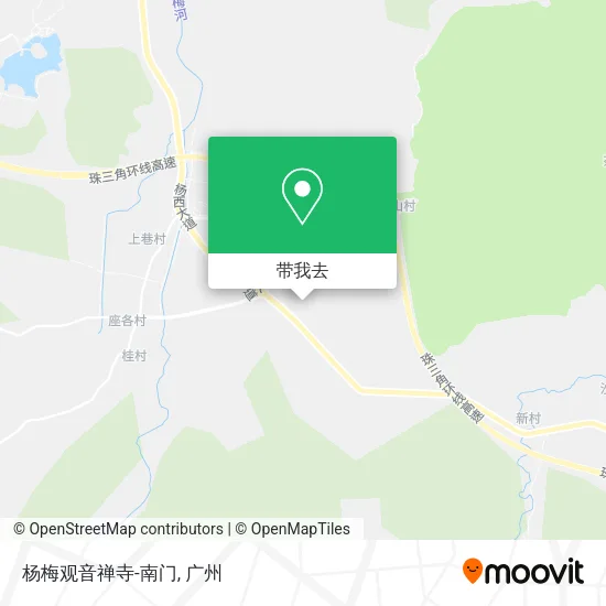 杨梅观音禅寺-南门地图
