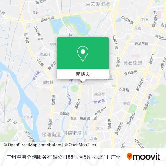 广州鸿港仓储服务有限公司88号南5库-西北门地图
