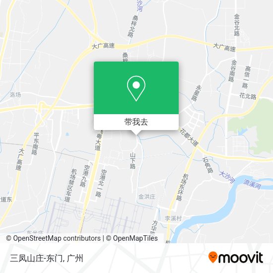 三凤山庄-东门地图