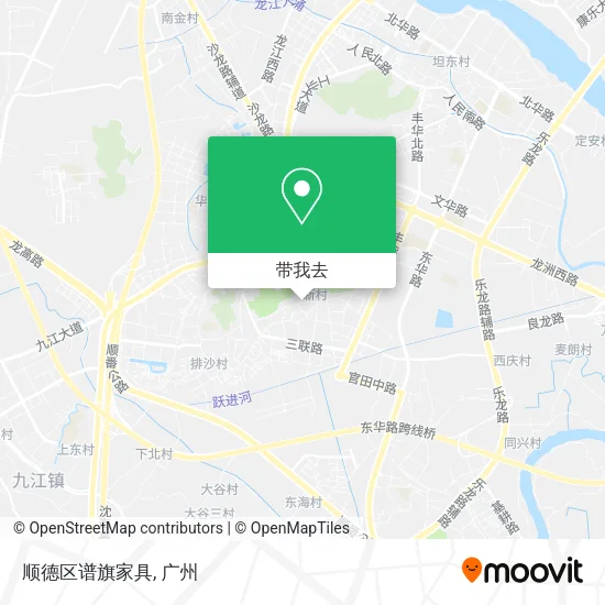 顺德区谱旗家具地图