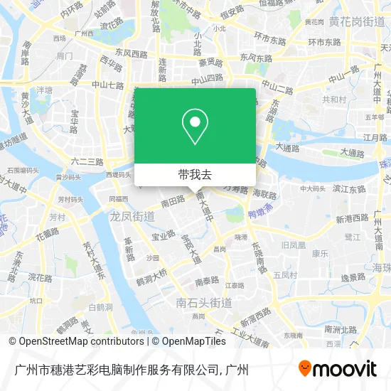 广州市穗港艺彩电脑制作服务有限公司地图