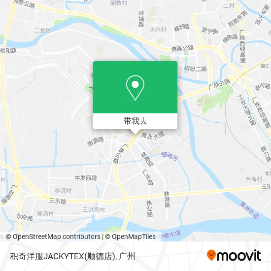 积奇洋服JACKYTEX(顺德店)地图