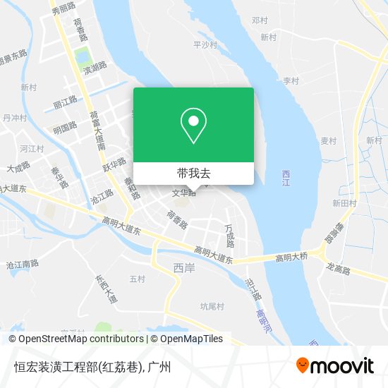 恒宏装潢工程部(红荔巷)地图