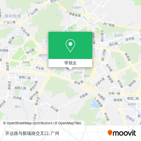 开达路与新瑞路交叉口地图
