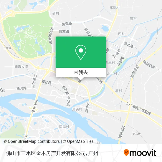 佛山市三水区金本房产开发有限公司地图