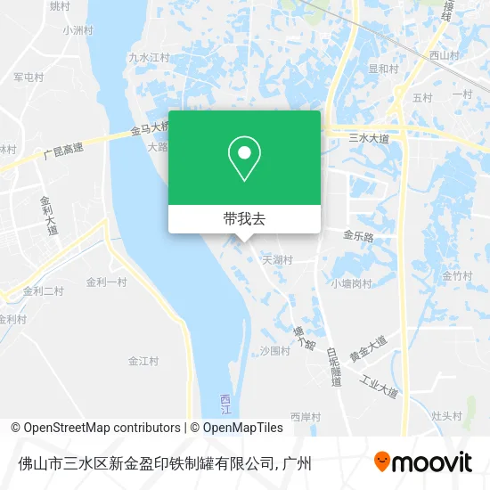 佛山市三水区新金盈印铁制罐有限公司地图