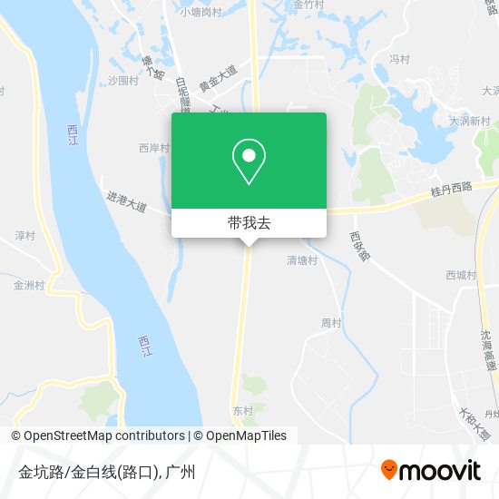 金坑路/金白线(路口)地图