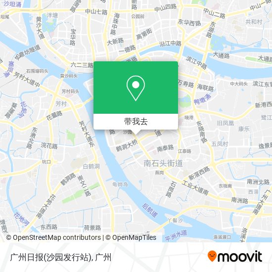 广州日报(沙园发行站)地图