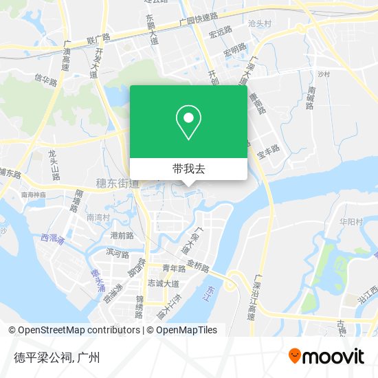 德平梁公祠地图