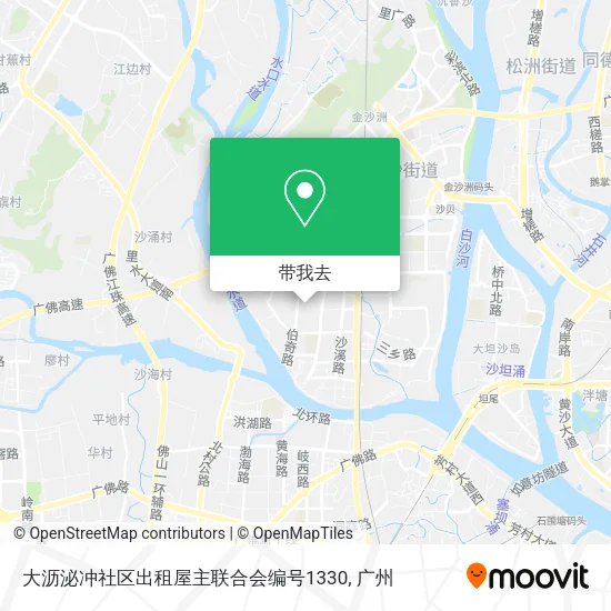 大沥泌冲社区出租屋主联合会编号1330地图