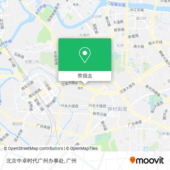 北京中卓时代广州办事处地图
