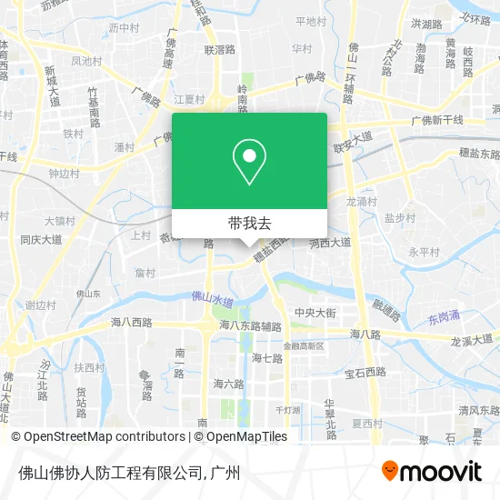 佛山佛协人防工程有限公司地图