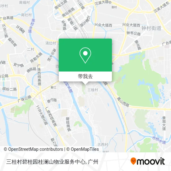 三桂村碧桂园桂澜山物业服务中心地图