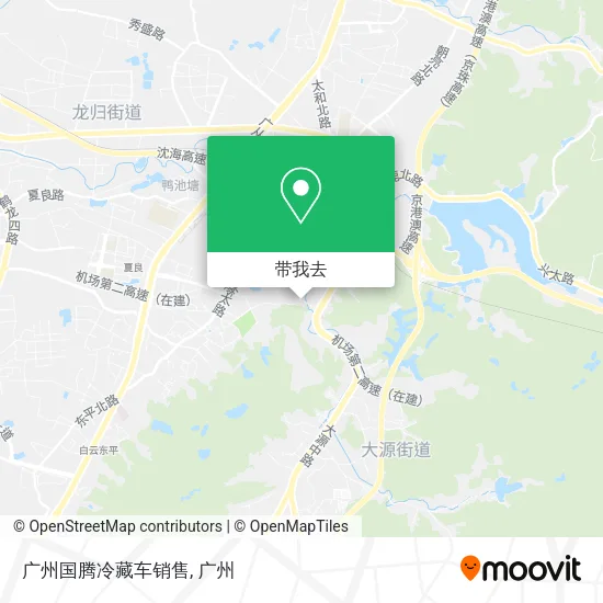 广州国腾冷藏车销售地图