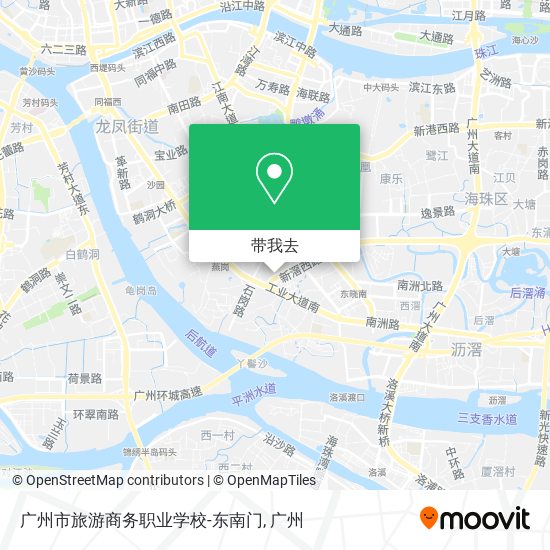广州市旅游商务职业学校-东南门地图
