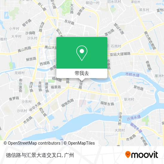德信路与汇景大道交叉口地图