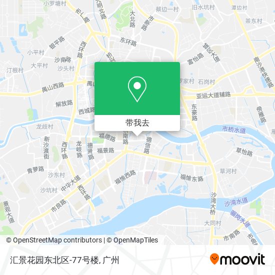 汇景花园东北区-77号楼地图