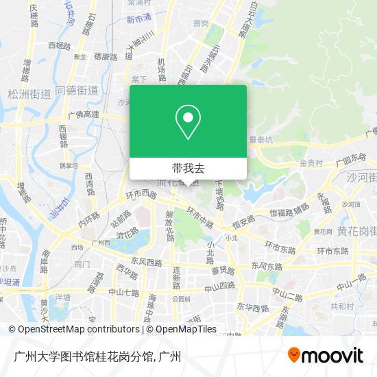 广州大学图书馆桂花岗分馆地图