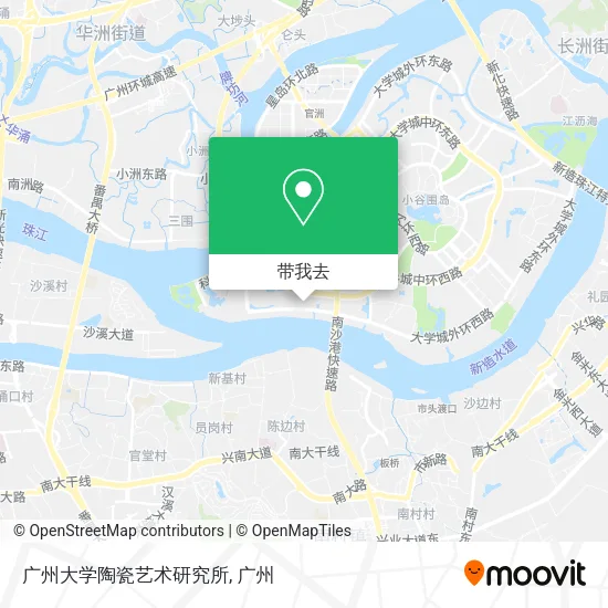 广州大学陶瓷艺术研究所地图