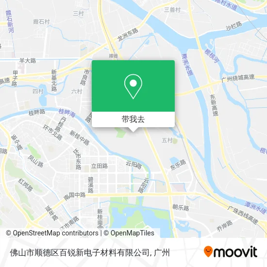 佛山市顺德区百锐新电子材料有限公司地图