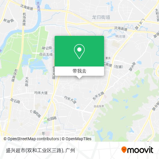 盛兴超市(双和工业区三路)地图