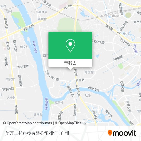 美万二邦科技有限公司-北门地图