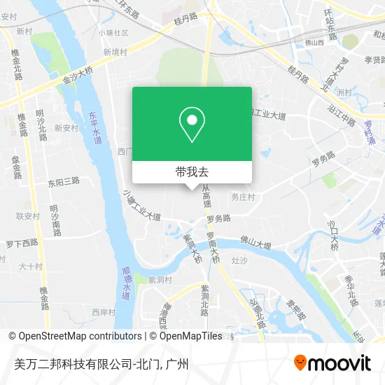 美万二邦科技有限公司-北门地图