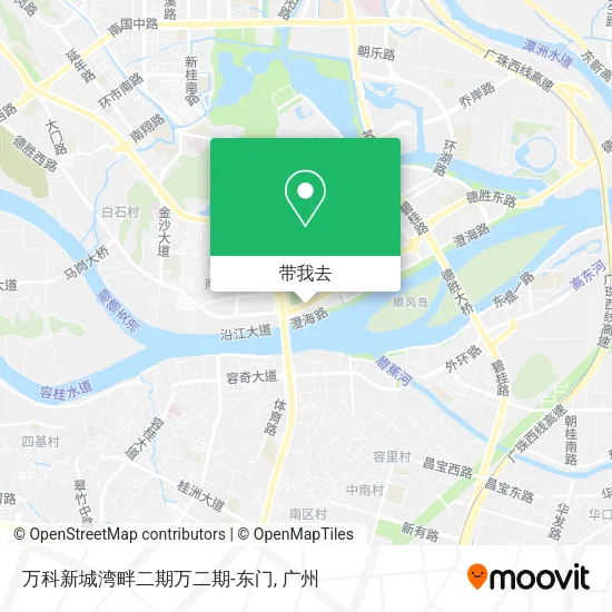 万科新城湾畔二期万二期-东门地图